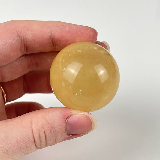 Honey Calcite Sphere