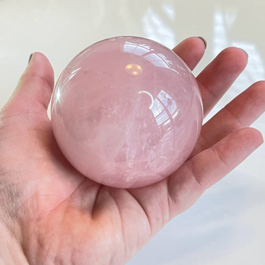 Star Rose Quartz Sphere