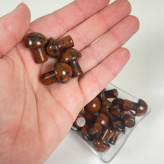 Mahogany Obsidian Mushroom