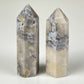 Blue Flower Agate Tower