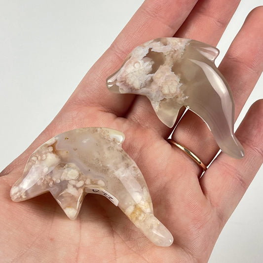 Flower Agate Dolphin