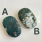 Moss Agate Palm Stones
