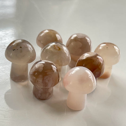 Flower Agate Mushroom