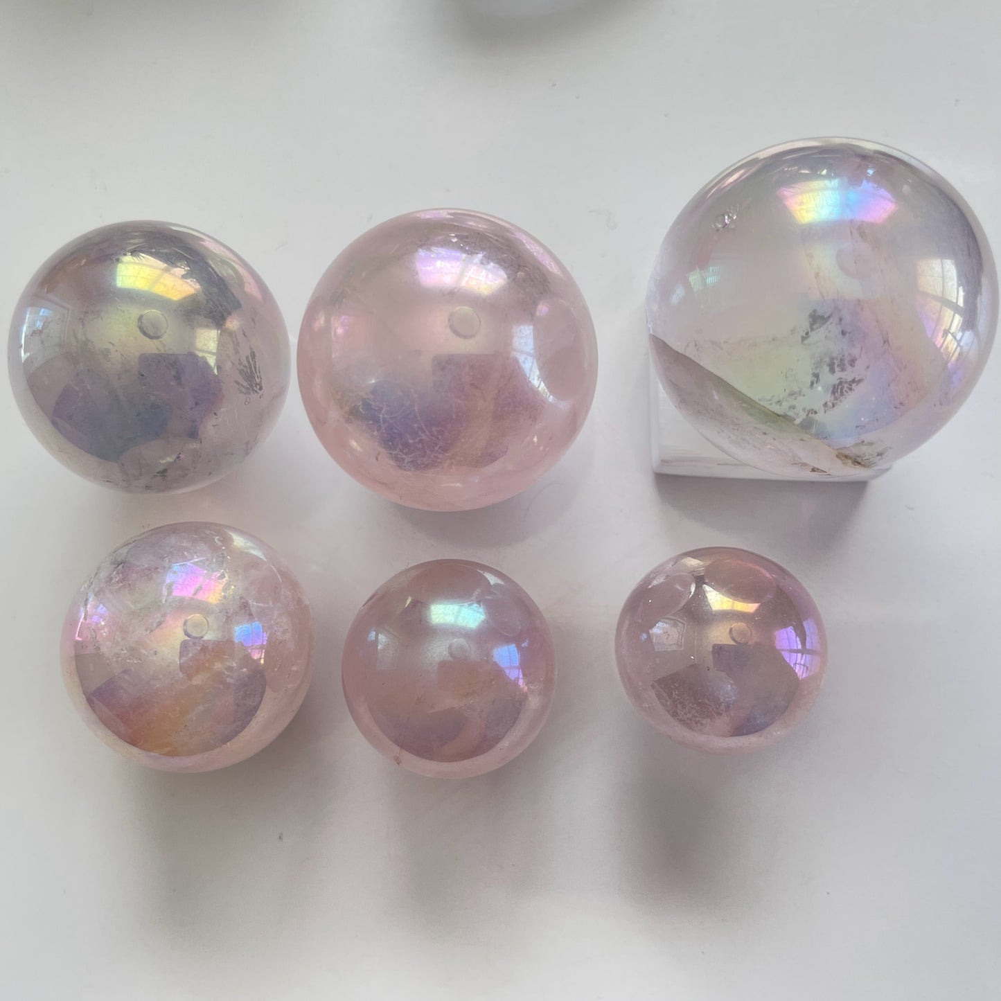 Aura Rose Quartz Sphere