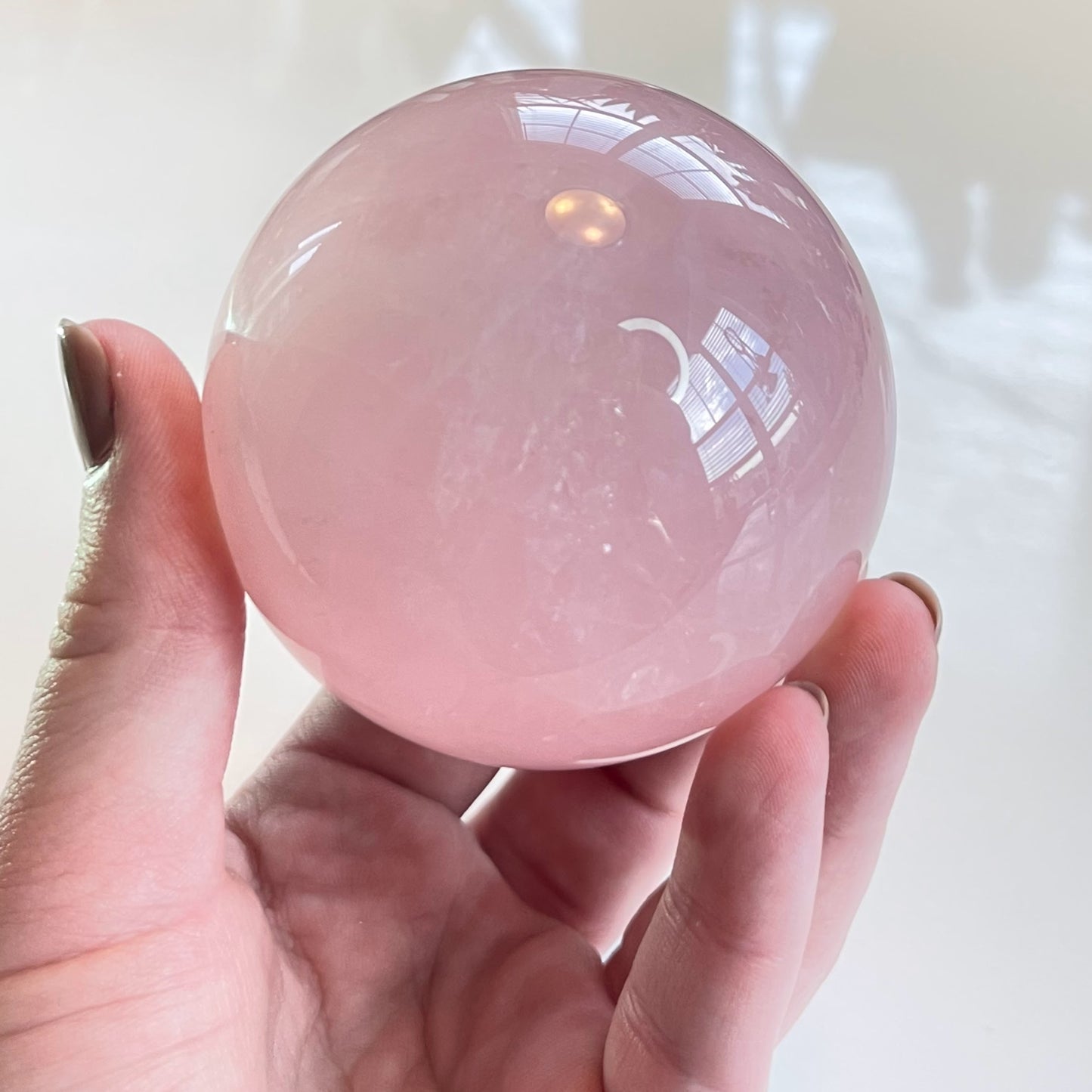 Star Rose Quartz Sphere