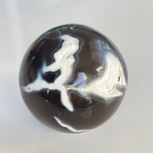 Orca Agate Sphere
