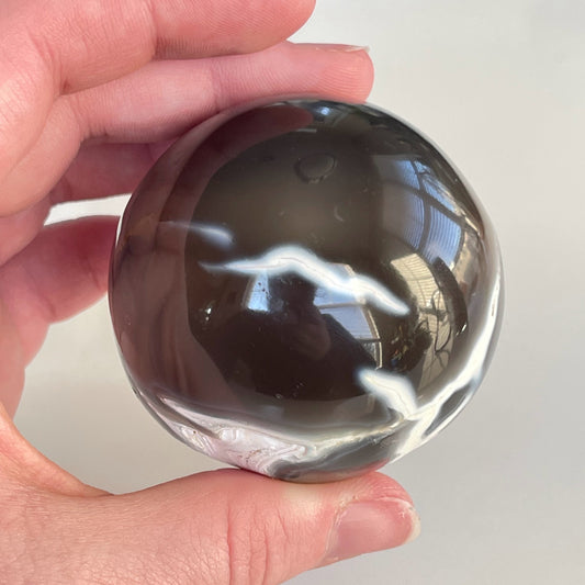 Orca Agate Sphere