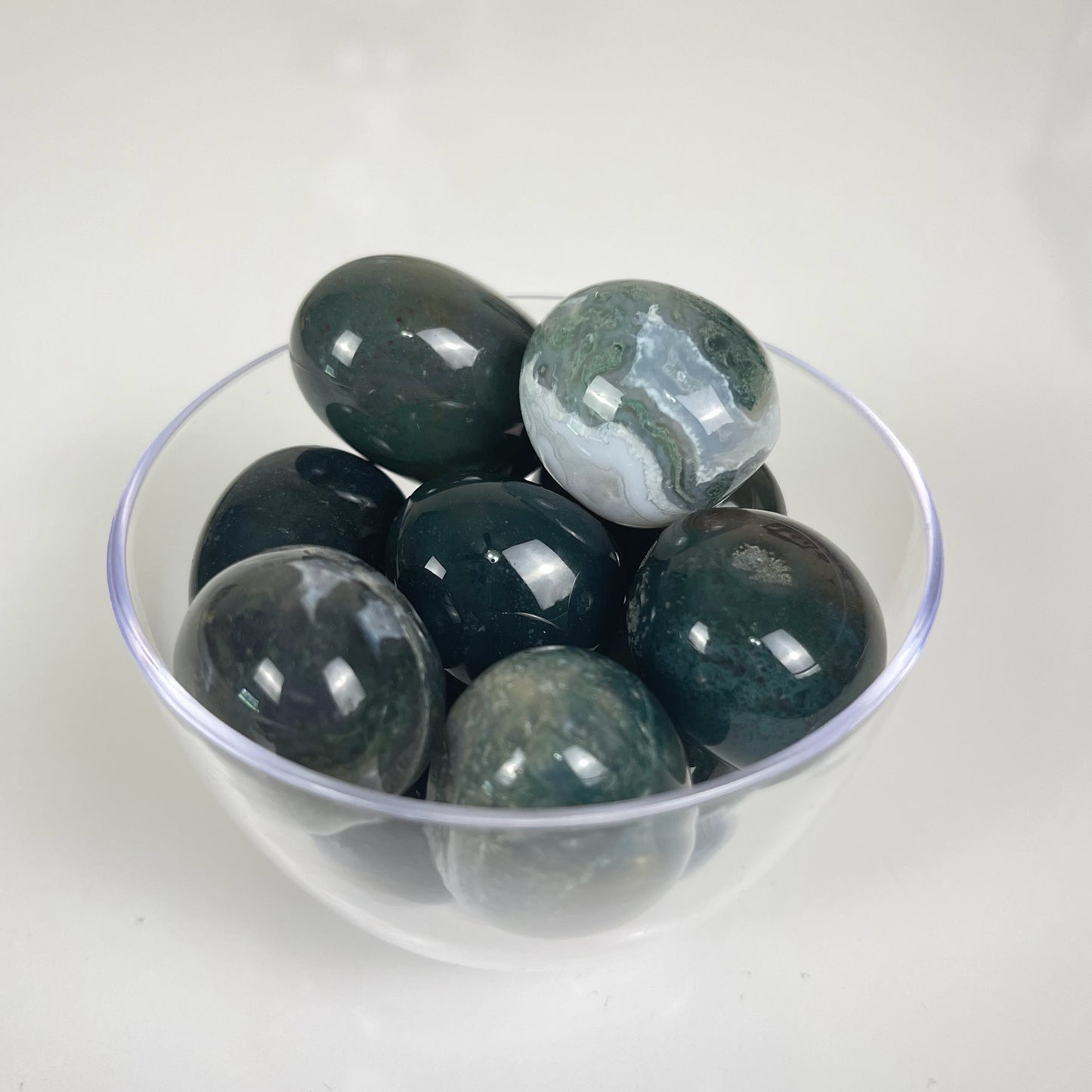 Moss Agate Tumble