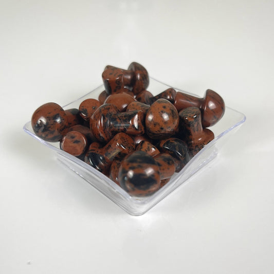 Mahogany Obsidian Mushroom
