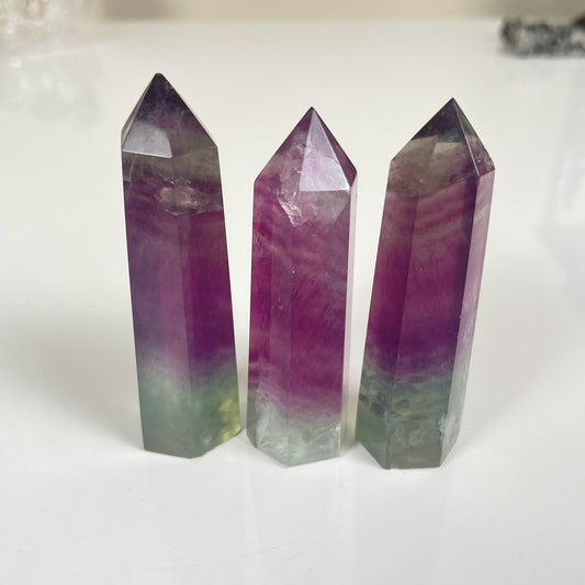 Watermelon Fluorite Tower