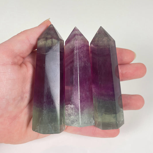 Watermelon Fluorite Tower