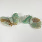 Green Flower Agate Butterfly