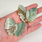 Green Flower Agate Butterfly
